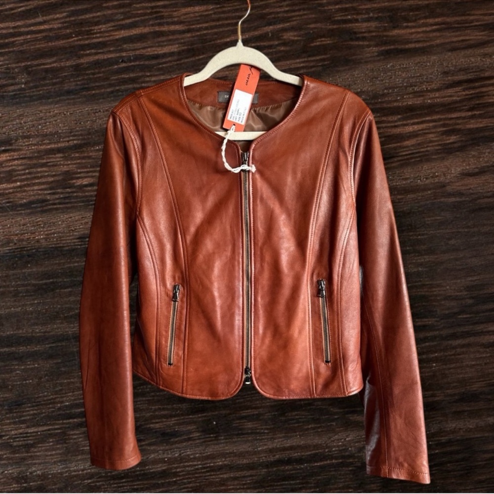 Milan Italian Calf Skin Leather Jacket, Made In Gucci Factory
$650 $2,400